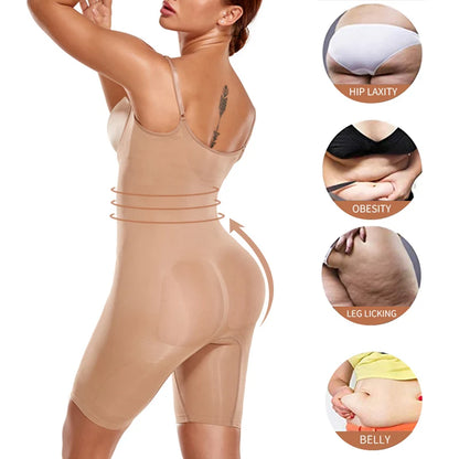 Women Full Body Shapers Seam-free Bodysuit Shapewear Tummy Slimming Sheath Abdomen Reducing Corset Butt Lifter Booty Enhancer