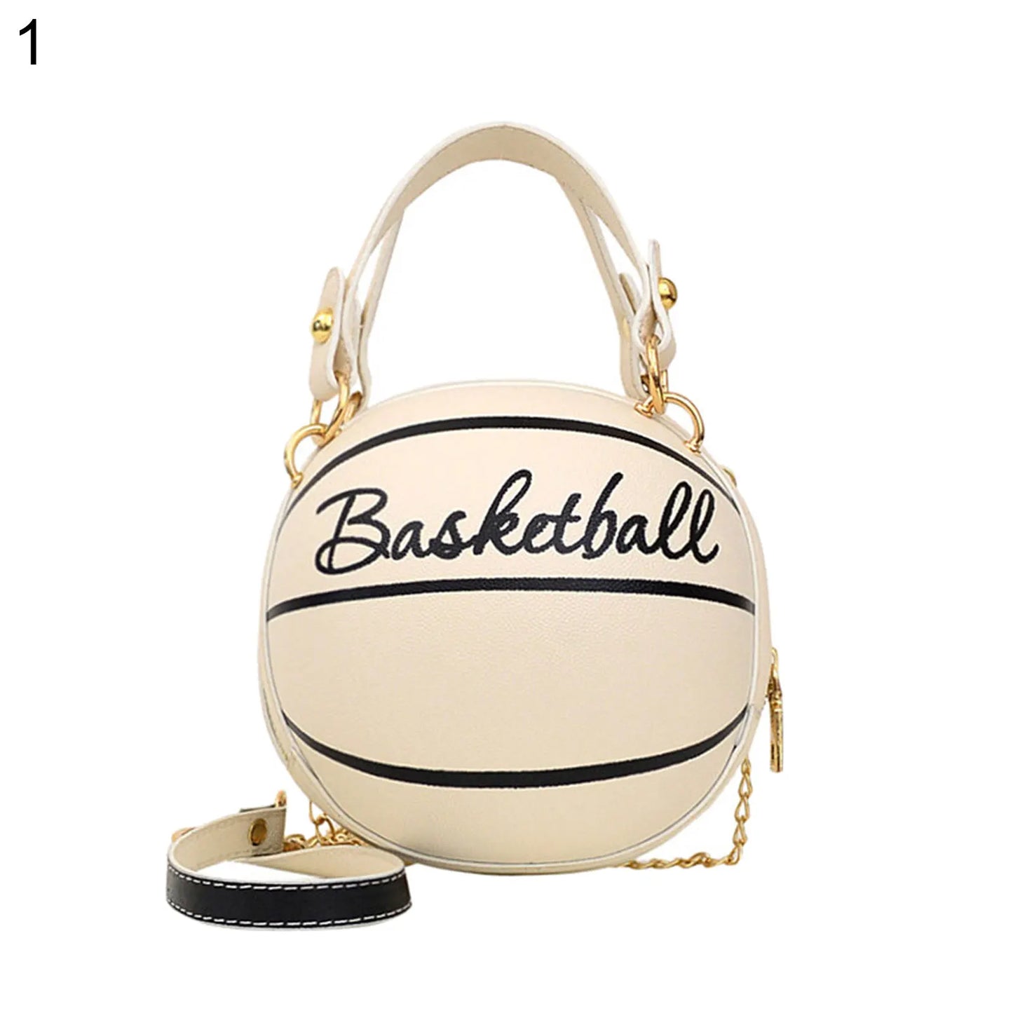 Fashion Chic Women Ball Handbag Round Basketball Football Party Dress Faux Leather Crossbody Girls Coin Purse Shoulder Bag