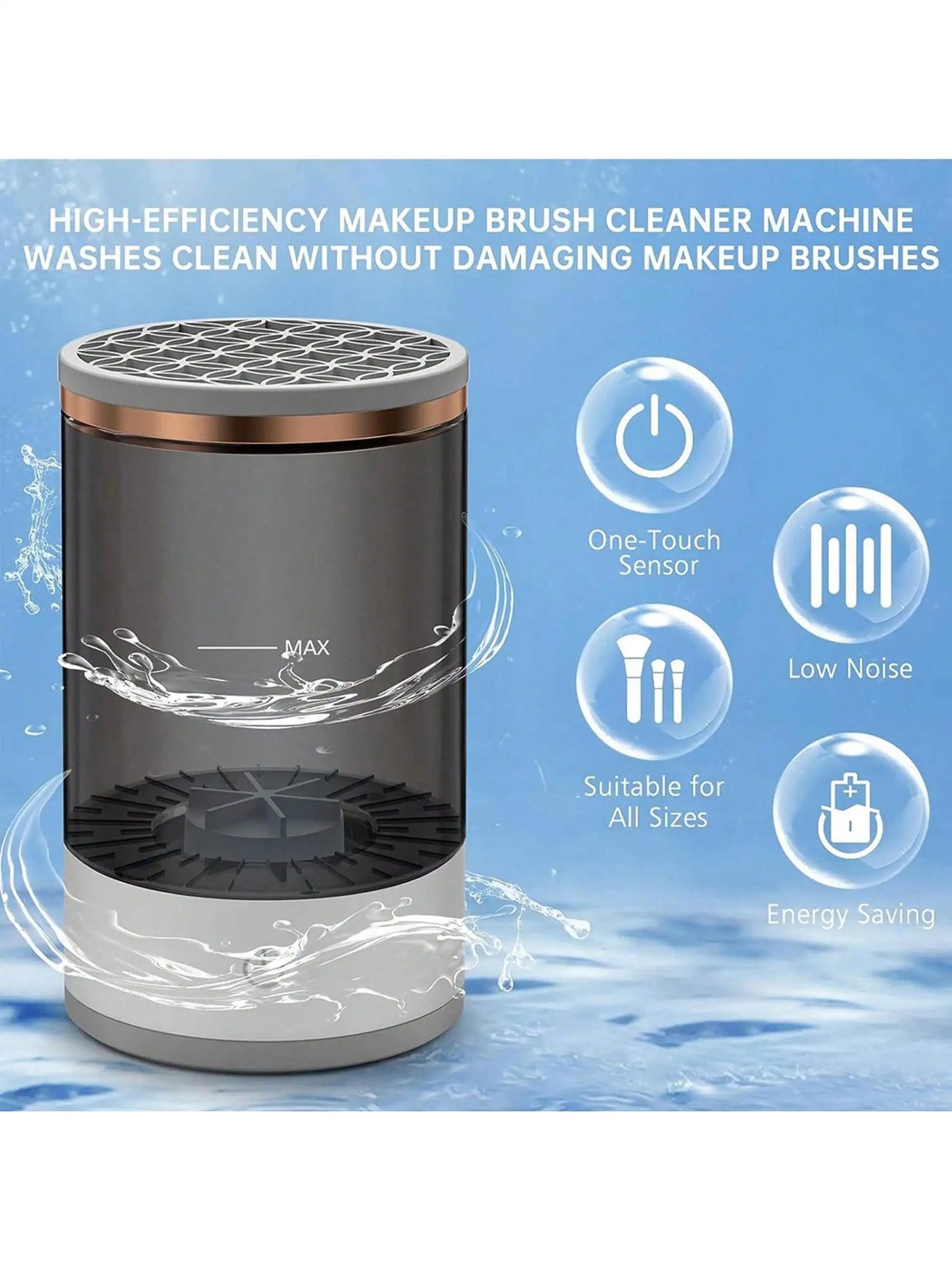 Electric mmakeup brush cleaner