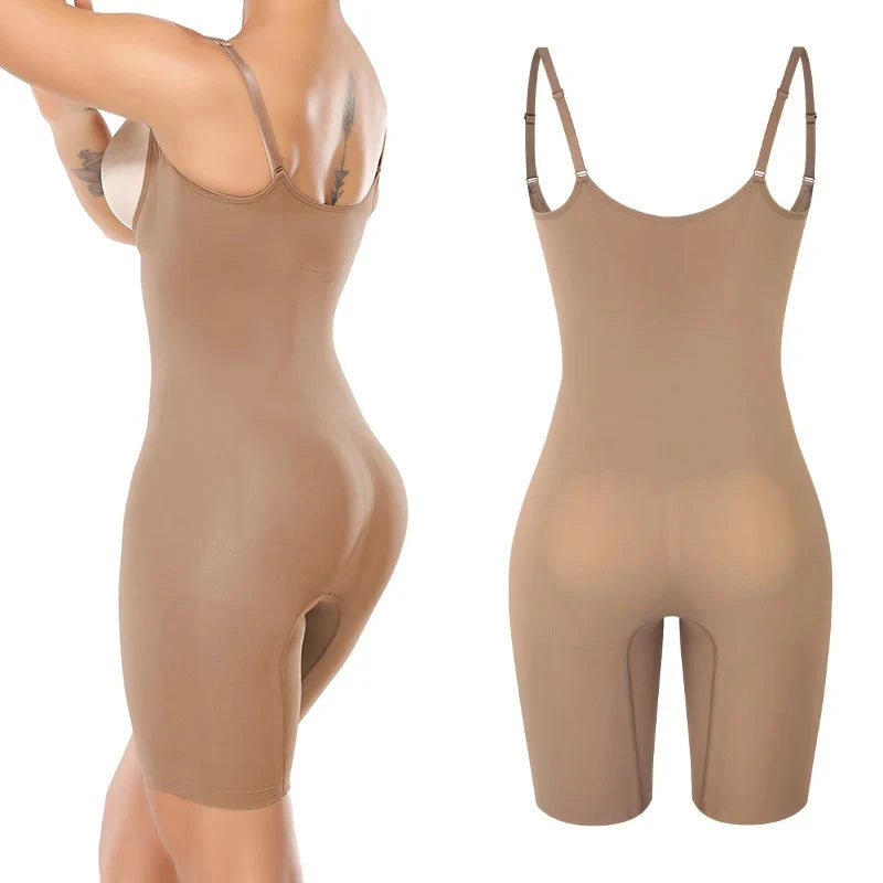 Women Full Body Shapers Seam-free Bodysuit Shapewear Tummy Slimming Sheath Abdomen Reducing Corset Butt Lifter Booty Enhancer