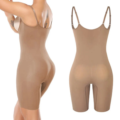 Women Full Body Shapers Seam-free Bodysuit Shapewear Tummy Slimming Sheath Abdomen Reducing Corset Butt Lifter Booty Enhancer