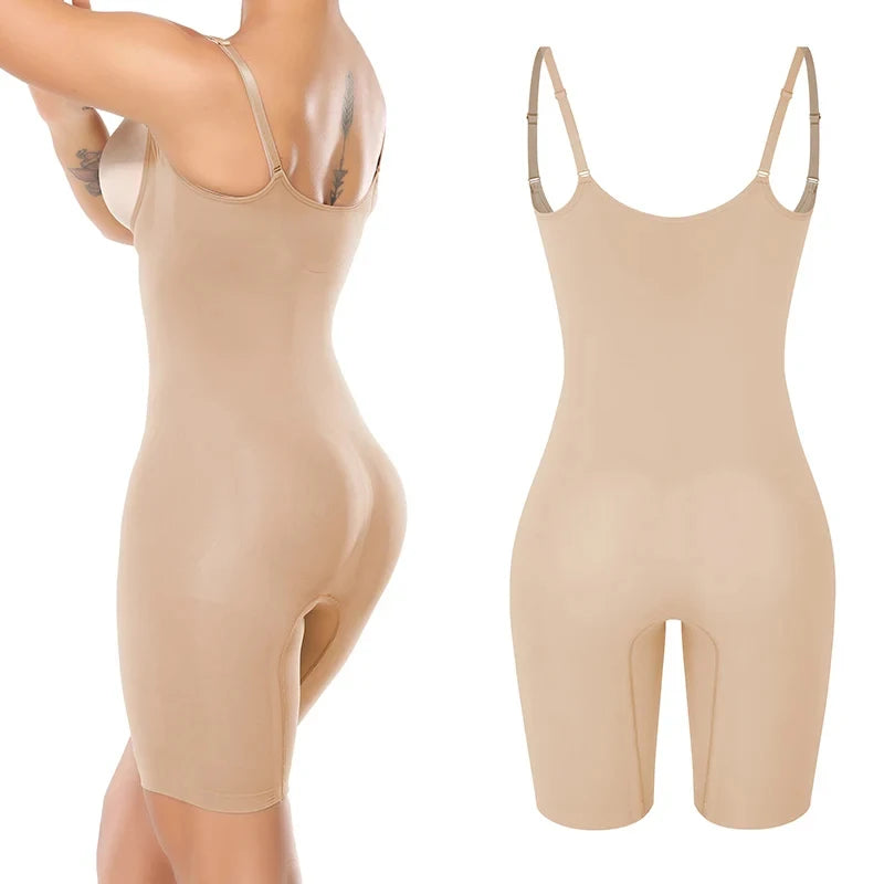 Women Full Body Shapers Seam-free Bodysuit Shapewear Tummy Slimming Sheath Abdomen Reducing Corset Butt Lifter Booty Enhancer