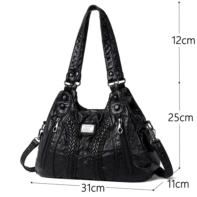 Fashion Leather Handbag for Women Shoulder Bags Genuine sheepskin Crossbody bag for women Messenger Bag Tote Moms Bag Sac A Main