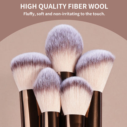 13pcs Makeup Brush Set Foundation Concealer Powder Eyeshadow Blush Brush Kabuki Blending Cosmetic Makeup Beauty Tool for Face