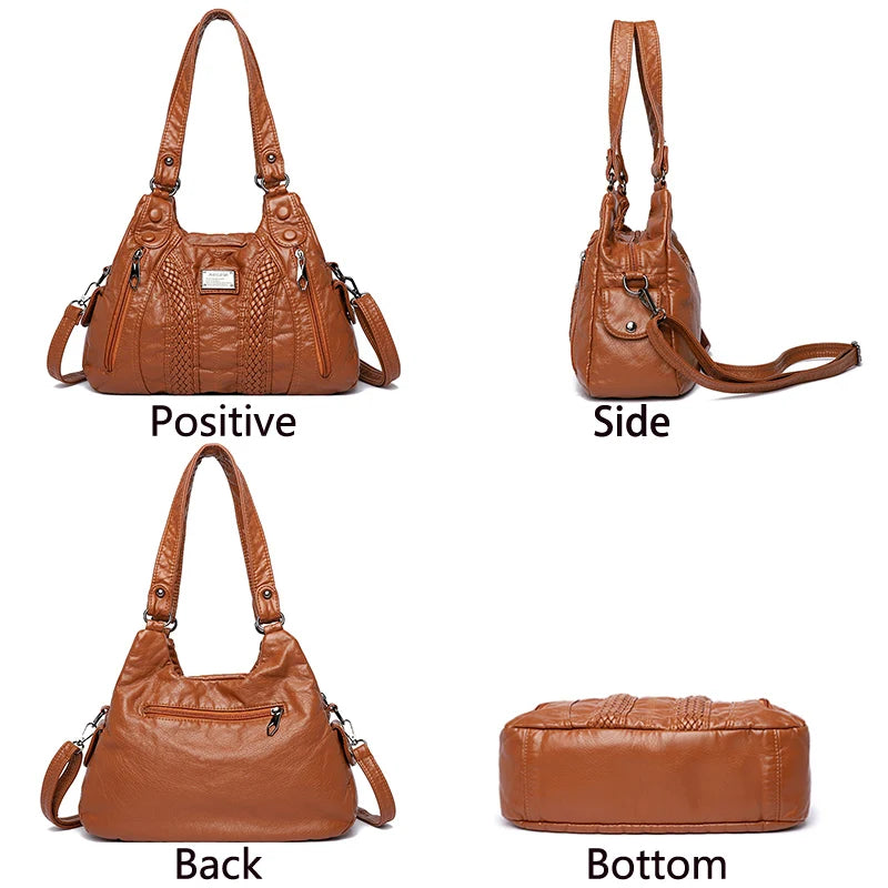 Fashion Leather Handbag for Women Shoulder Bags Genuine sheepskin Crossbody bag for women Messenger Bag Tote Moms Bag Sac A Main