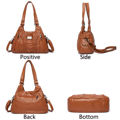Fashion Leather Handbag for Women Shoulder Bags Genuine sheepskin Crossbody bag for women Messenger Bag Tote Moms Bag Sac A Main