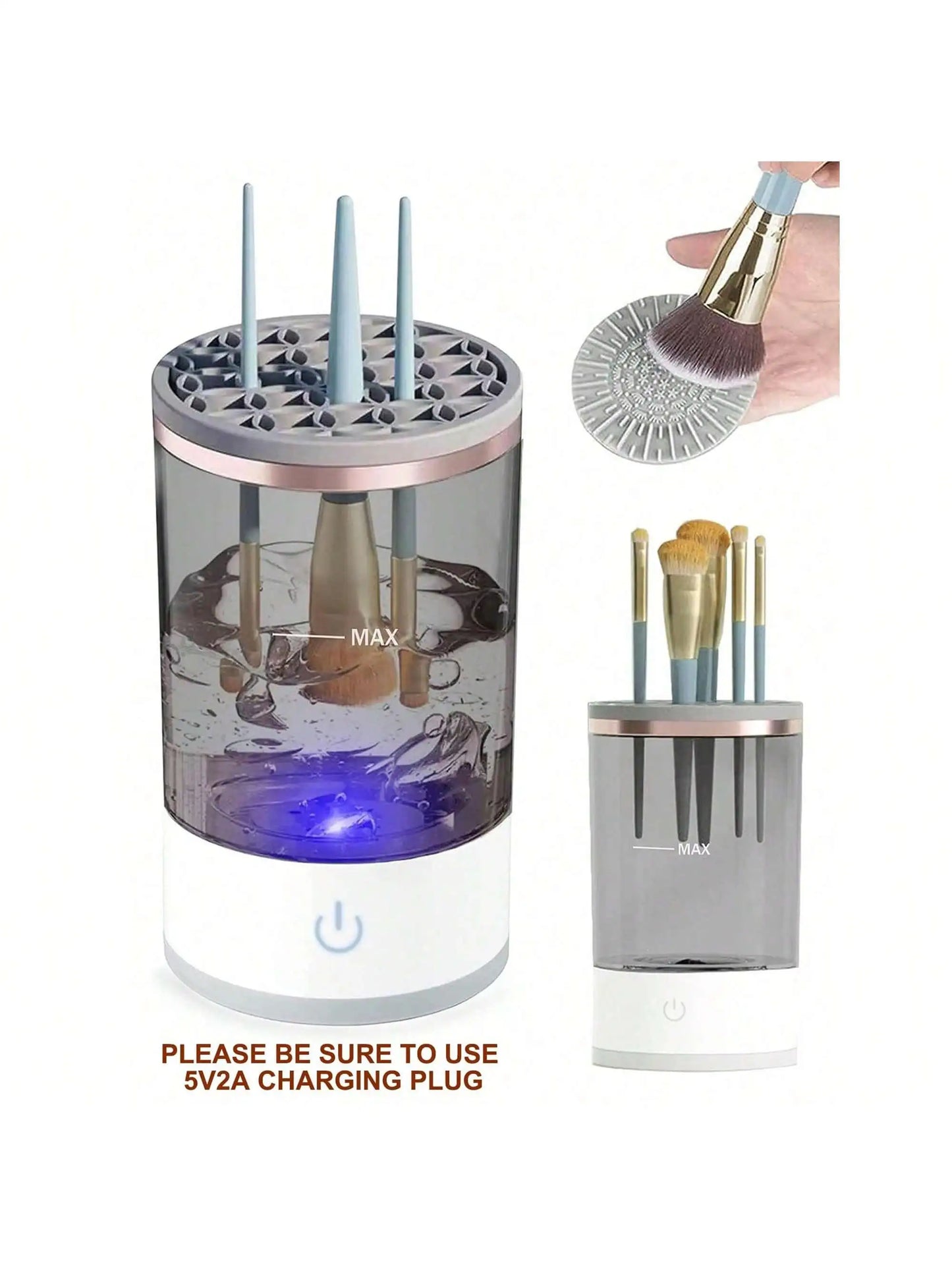 Electric mmakeup brush cleaner