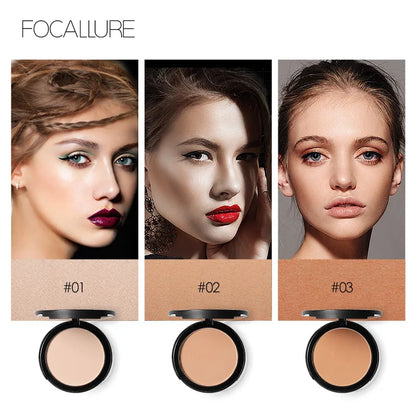 Focallure Face Pressed Powder | Oil Control & Natural Finish| Vyluxe store