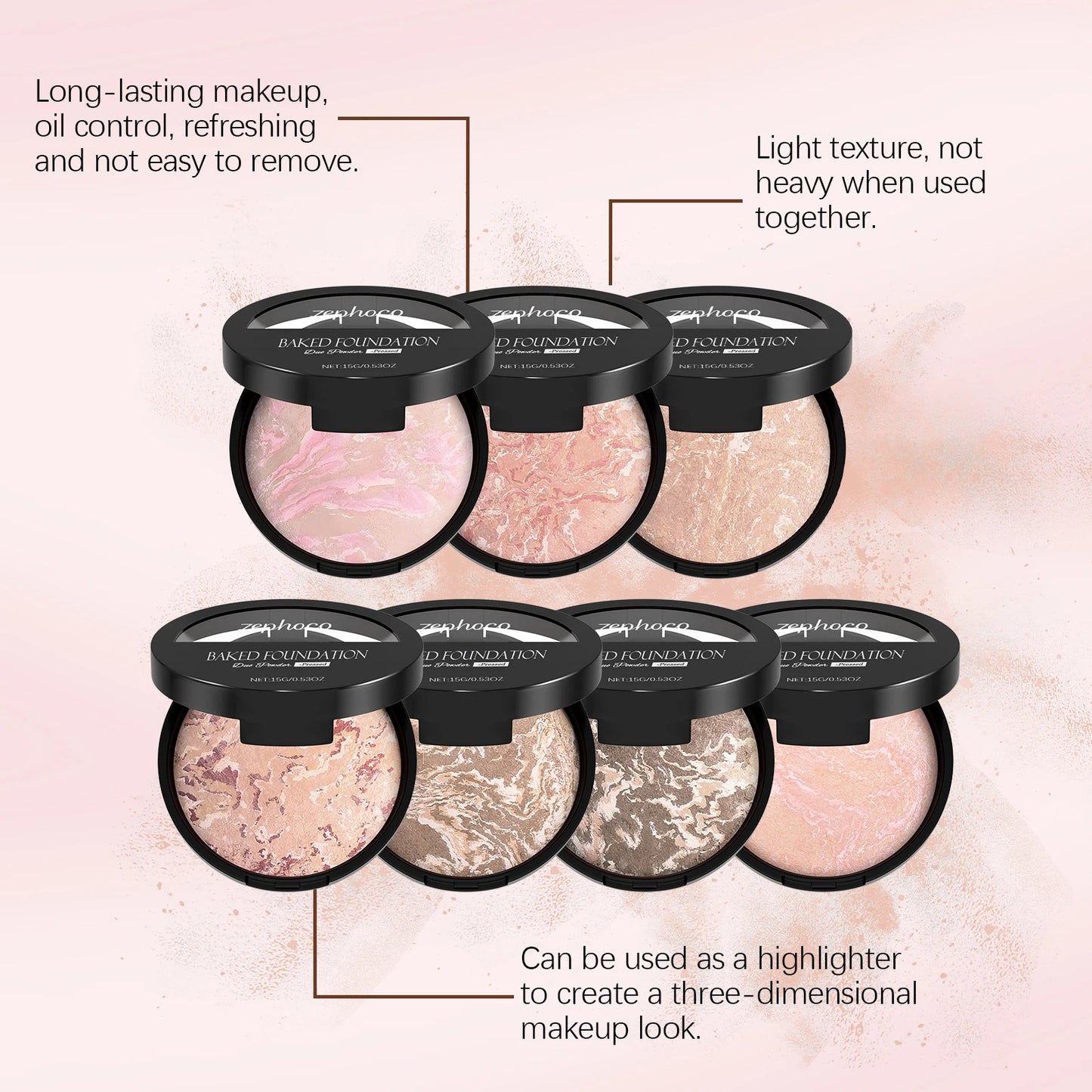 Full Coverage Pressed Powder | Oil Control & Flawless Finish | Vyluxe Store