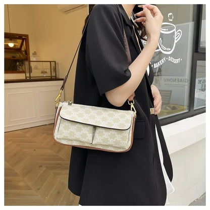 Fashionable Broadband Small Bag for Women 2025 New Style Small Square Bag, High-end Texture, Niche Single-shoulder Crossbody Bag