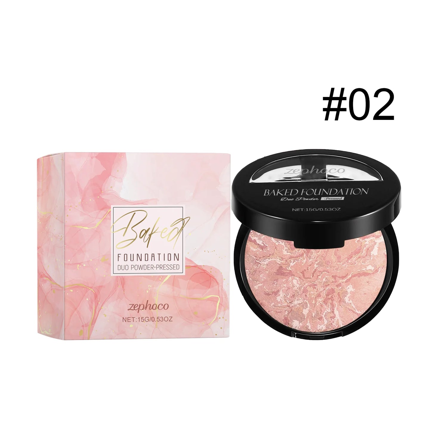 Full Coverage Pressed Powder Foundation Oil Control Brightening Waterproof Lasting Flawless Finishing Powder Face Makeup Setting