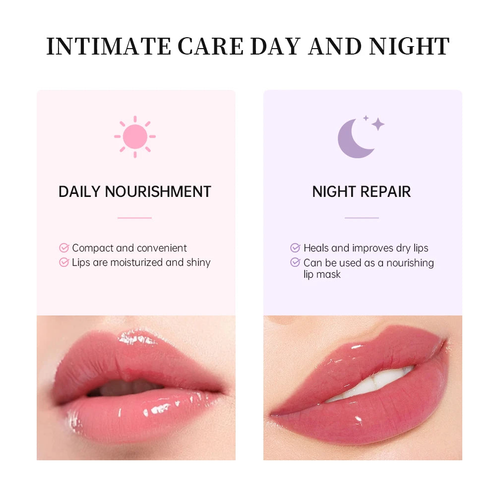 Lip Balm Butter Moisturizing Nourishing Reduce Lip Lines Lip Oil Gloss Hydrates Soothes Dry Lips Skincare Makeup Product