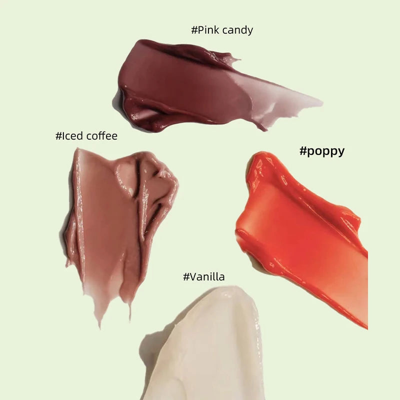 Summer Holiday 4pcs Lip Butter Balm Set,Conditioning Lipgloss,Instant Moisturizing Lip Plumper,Lips Soothing Hydrating Care Oil