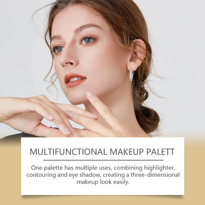 Multi-functional Makeup Palette with Eye Shadow, Powder Blusher, High Light, Brightening Multi-purpose Portable Makeup